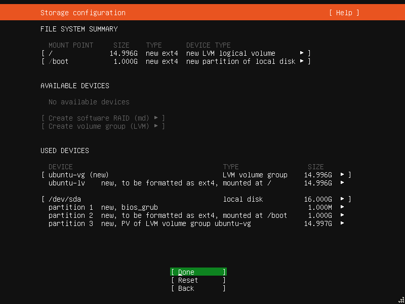 disk summary