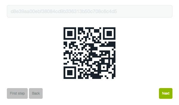 QR Code in a wizard