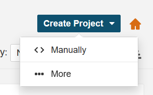 Create a project manually