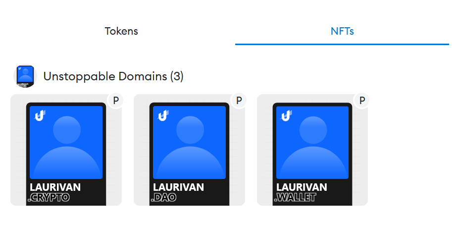 Import Unstoppable Domains into Metamask